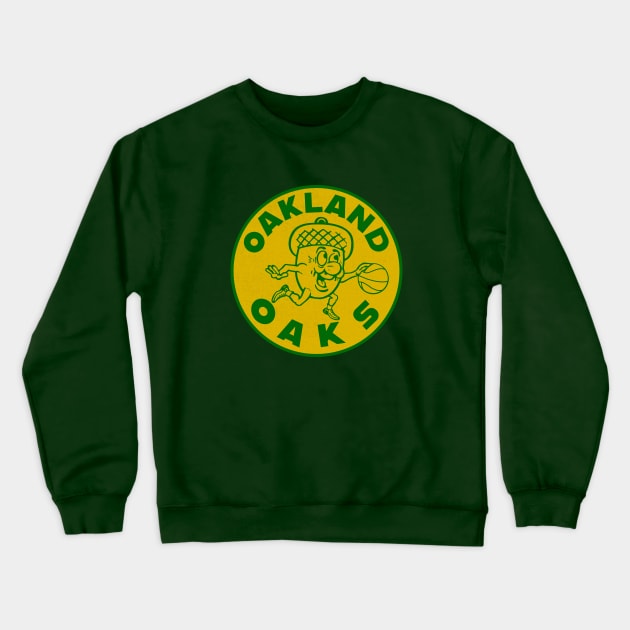 Classic Oakland Oaks ABA Basketball 1968 Crewneck Sweatshirt by LocalZonly